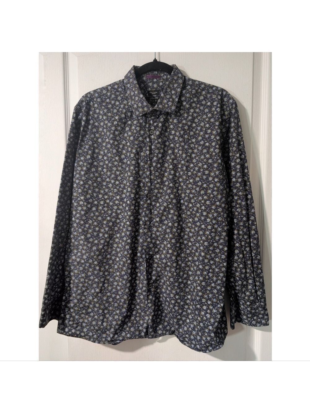 Paul Smith | London Slim Fit Floral Shirt In Navy
